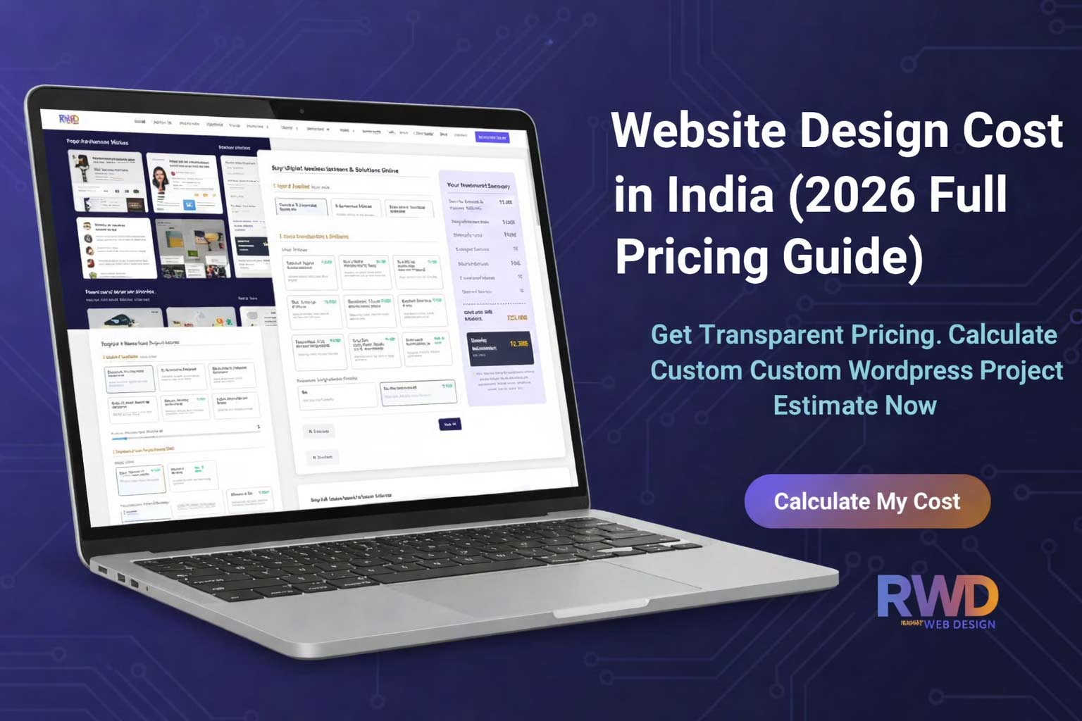Website design cost in India 2026 pricing breakdown with WordPress and eCommerce comparison
